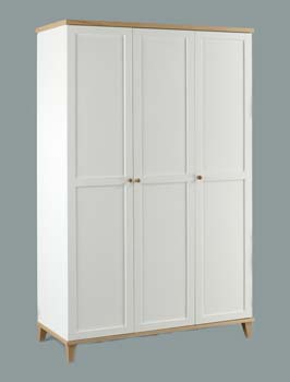 Furniture123 Bowen 3 Door Wardrobe - FREE NEXT DAY DELIVERY