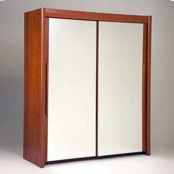 Brooke Wide 2 Door Mirrored Wardrobe in Wild