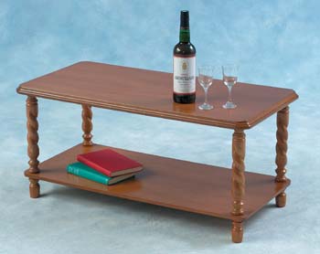 Furniture123 Bruce Long John Coffee Table in Antique Pine -