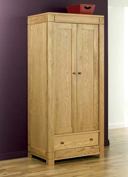 Brussels Oak Double Wardrobe