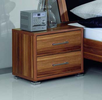 Furniture123 Cado Bedside Cabinet in Walnut