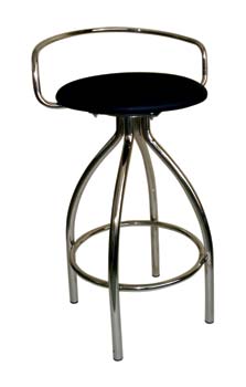 Furniture123 Capri 63 Stool with Padded Seat