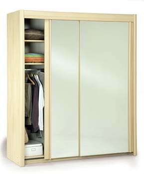 Furniture123 Carla Double Wardrobe in Light Beech