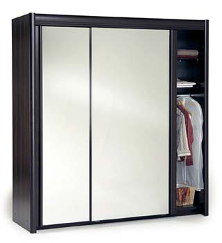 Furniture123 Carla Wide Double Wardrobe in Wenge