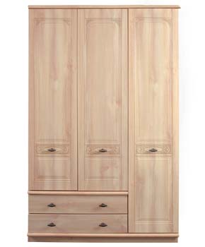 Caxton Furniture Florence 3 Door 2 Drawer Wardrobe