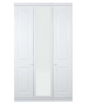 Caxton Furniture Henley Mirrored Triple Wardrobe