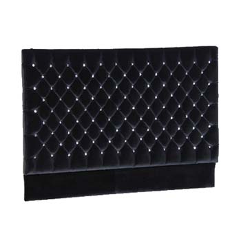 Furniture123 Celine Black Jewelled Kingsize Headboard