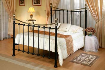 Furniture123 Chambers Black Metal Bedstead