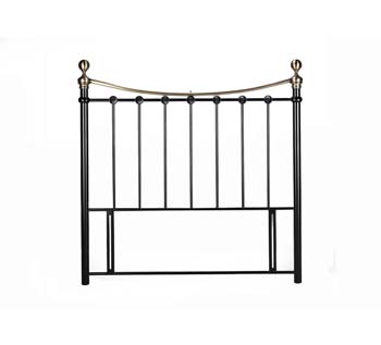 Furniture123 Chambers Metal Headboard in Black