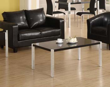 Charisma High Gloss Coffee Table in Black