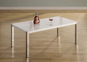 Charisma High Gloss Coffee Table in White