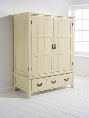 Claudia Cream 2 Door 3 Drawer Wardrobe