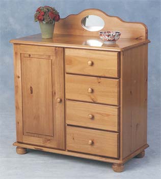 Furniture123 Clover 1 Door 4 Drawer Sideboard