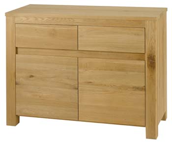 Conley Solid Oak 2 Drawer 2 Door Sideboard