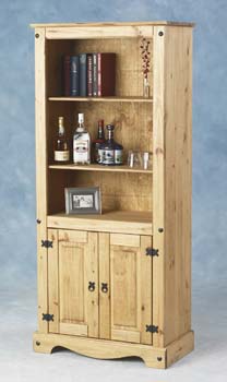 Furniture123 Corona 2 Door Display Unit/Bookcase