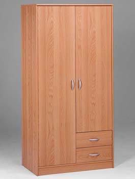 Furniture123 Cyclone 2 Door 2 Drawer Wardrobe in Japanese