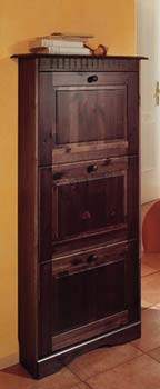 Danish 3 Drawer Shoe Cabinet