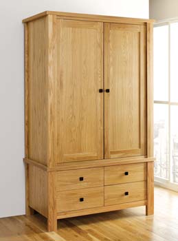 Danzer White Oak 2 Door Wardrobe - FREE NEXT DAY