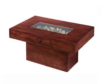 Delhi Indian Pebble Rectangular Coffee Table