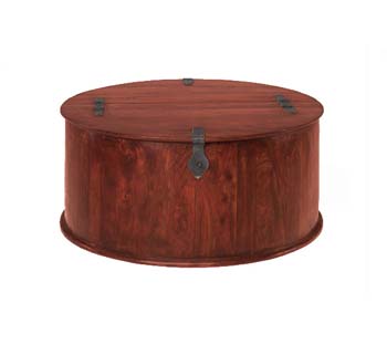 Delhi Indian Round Coffee Trunk