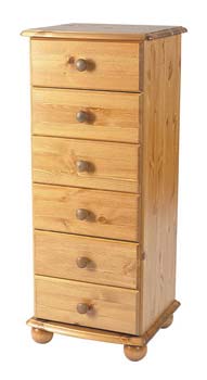 Furniture123 Dorset 6 Drawer Narrow Chest