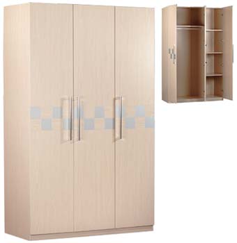 Furniture123 Duetti 3 Door Fitted Wardrobe