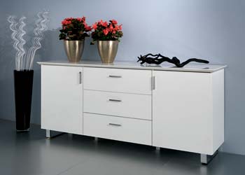 Furniture123 Eiffel High Gloss 3 Door Sideboard