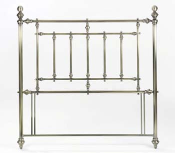 Emperor Headboard in Nickel - FREE NEXT DAY