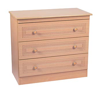 Furniture123 Eske 3 Drawer Chest in Beech