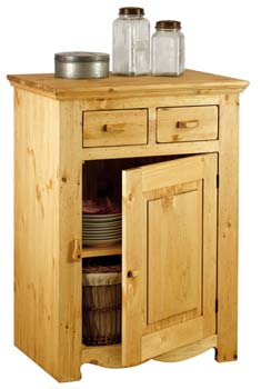 Farmer Solid Pine 1 Door 2 Drawer Small Sideboard