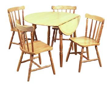 Furniture123 Farmhouse Drop Leaf Dining Set