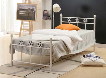 Goal Football Metal Bedstead - FREE NEXT DAY