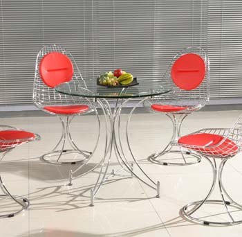 Gustav 33 Glass Round Dining Table