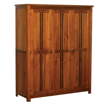 Haiben Pine 3 Door Wardrobe