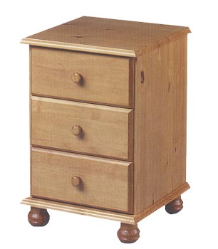 Hamilton 3 Drawer Bedside Table