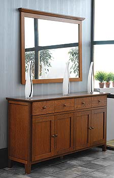 Furniture123 Havana 4 Door Sideboard and Mirror