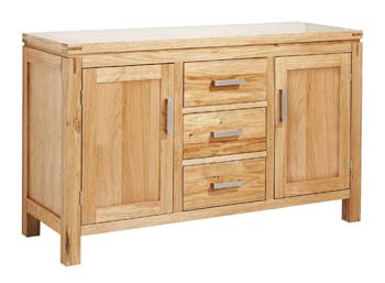 Furniture123 Hazen Ash 2 Door 3 Drawer Sideboard