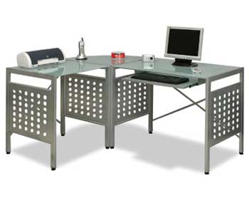 Furniture123 Homework L Workcentre in Aluminium 11406