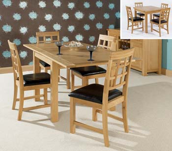 Furniture123 Hugo Oak Extending Dining Table