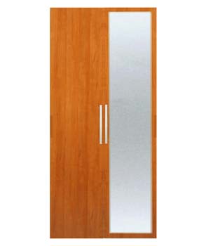 Furniture123 Jade 2 Door Mirrored Wardrobe in Amarena Cherry