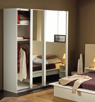 Furniture123 Jade Sliding Door Wardrobe in White