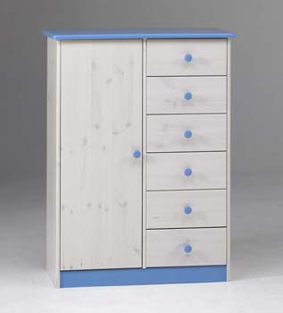 James 1 Door 6 Drawer Chest