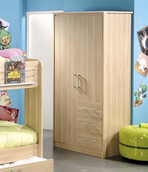 Furniture123 Kat Teens 2 Door 3 Drawer Wardrobe