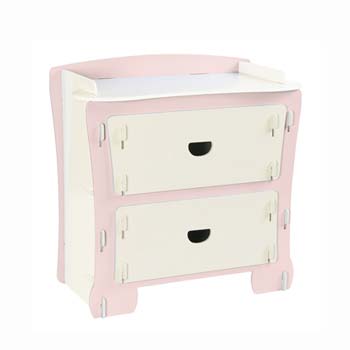 Kids Klub Pink 2 Drawer Chest