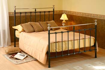 Knight Black Metal Bedstead