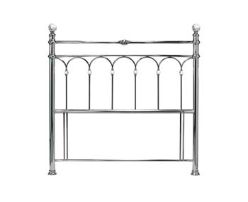 Furniture123 Krista Headboard in Nickel