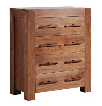 La Habana Walnut 2 + 3 Drawer Chest