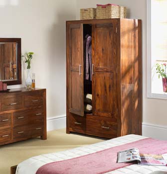 Laguna Sheesham 2 Door Wardrobe