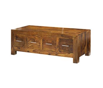 Laguna Sheesham 8 Drawer Coffee Table