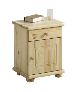 Furniture123 Lena Pine Bedside Table